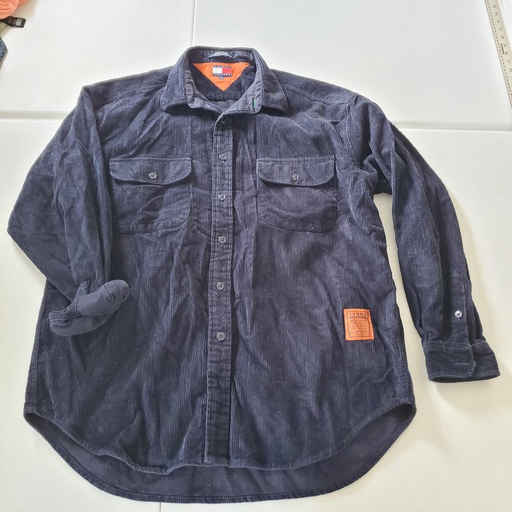 Tommy Hilfiger Navy Corduroy Button-Down Workshirt